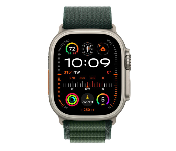 Apple Opaska Alpine 44-49mm M naturalny tytan/ciemnozielony - 1282747 - zdjęcie 3
